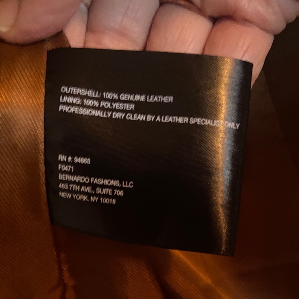Bernardo Tan Leather Jacket - Picture 15 of 16